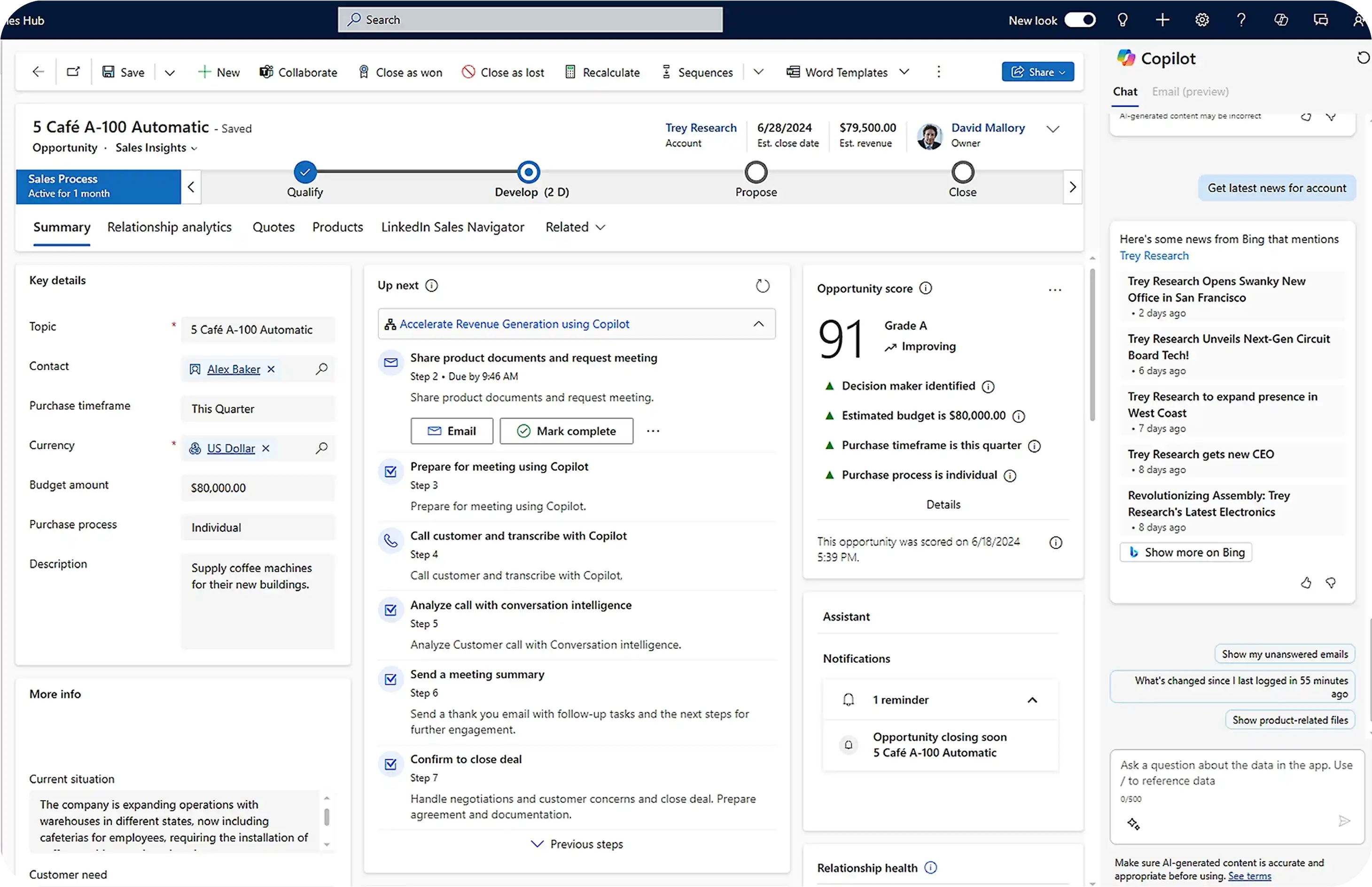 Empower insightful User-driven assistance in Microsoft Dynamics CRM
