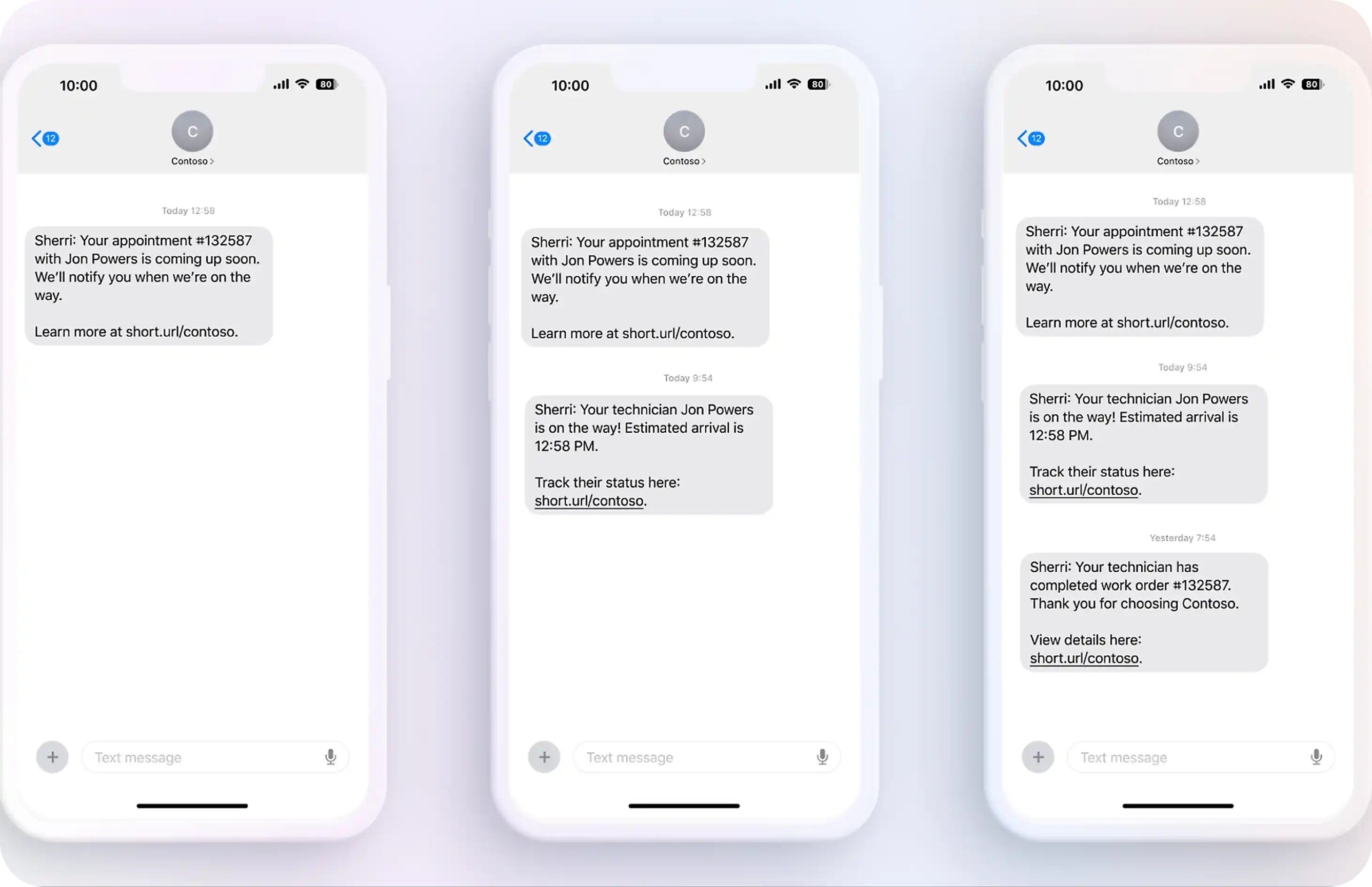 Maintain an organized operations in service system