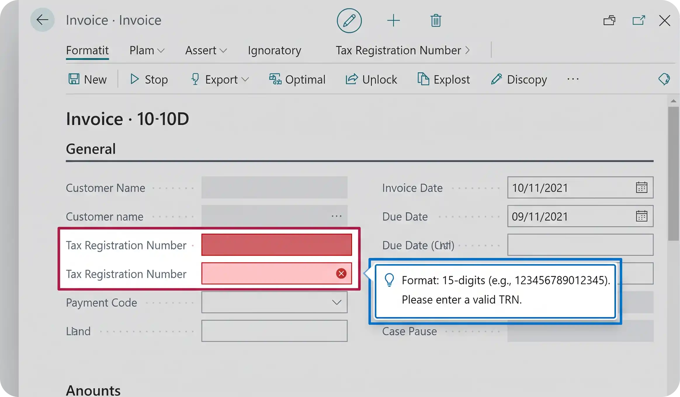 Pre-Submission Field Validation