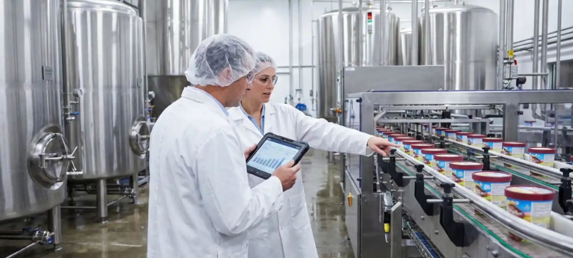 Modern Ice Cream Factory Digital Transformation