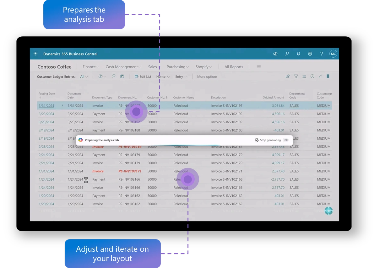 Work smarter with Copilot in Business Central