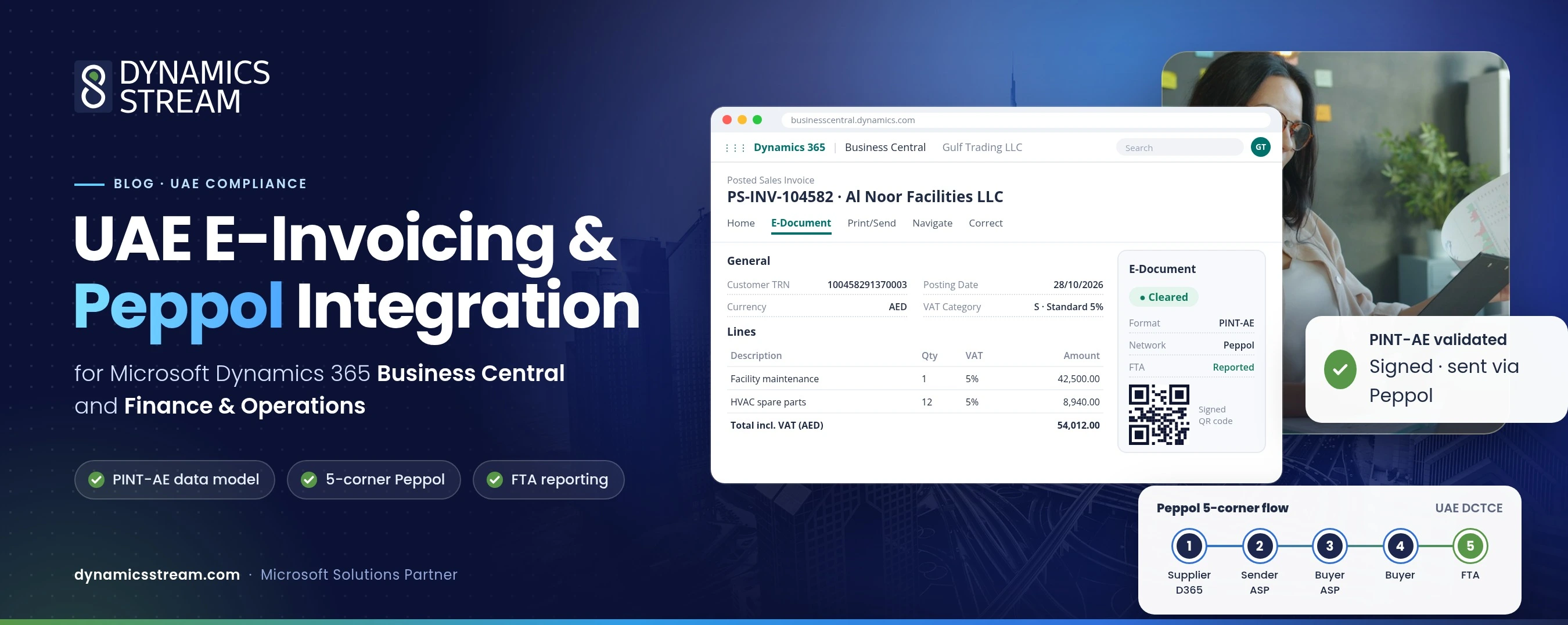 UAE E-Invoicing & Peppol Integration for Business Central and Finance & Operations